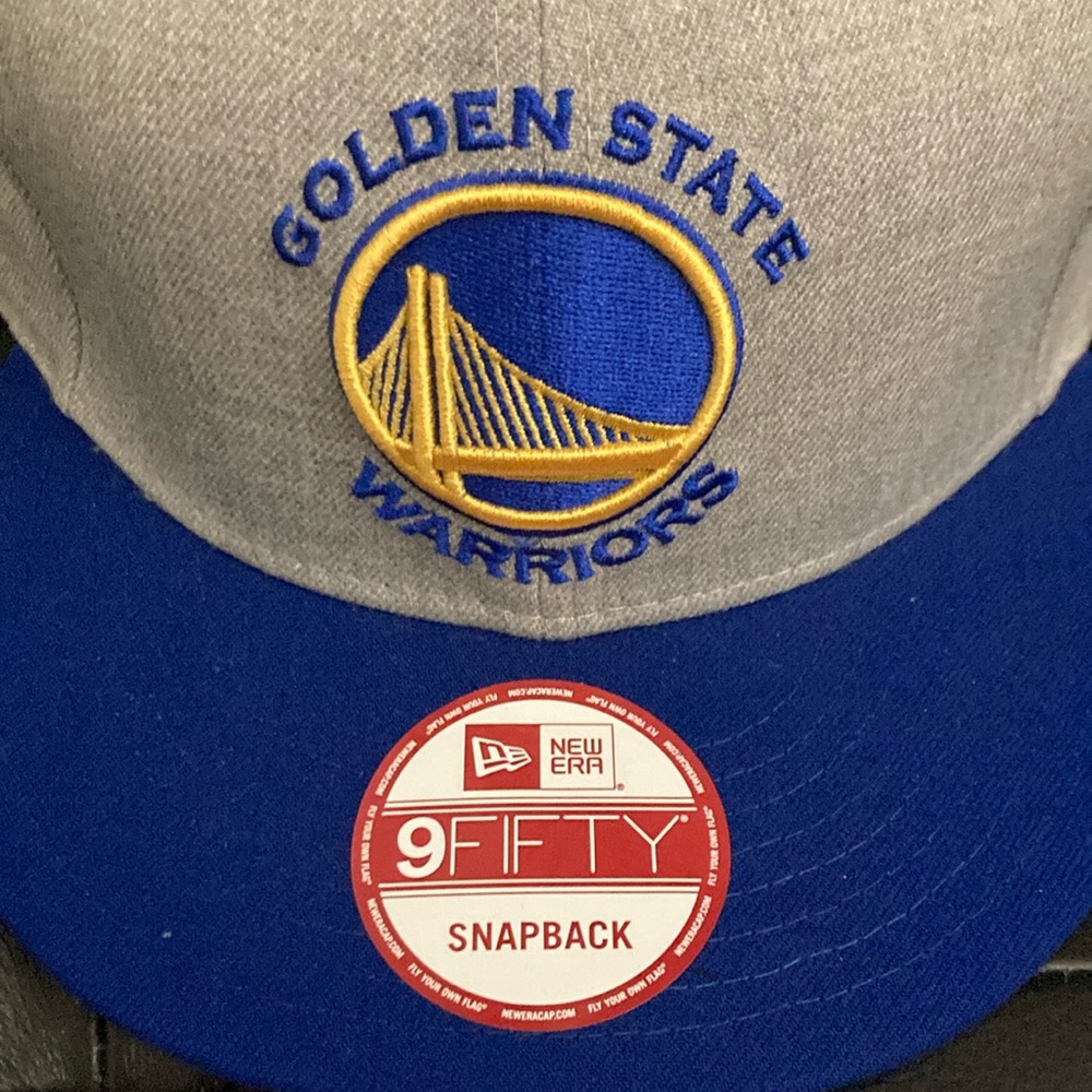 New Era Gray and Blue Golden State Warriors Snapback Hat